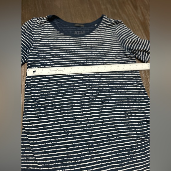 ATM top burn out lightweight stripped nautical navy coastal chic - Picture 7 of 7
